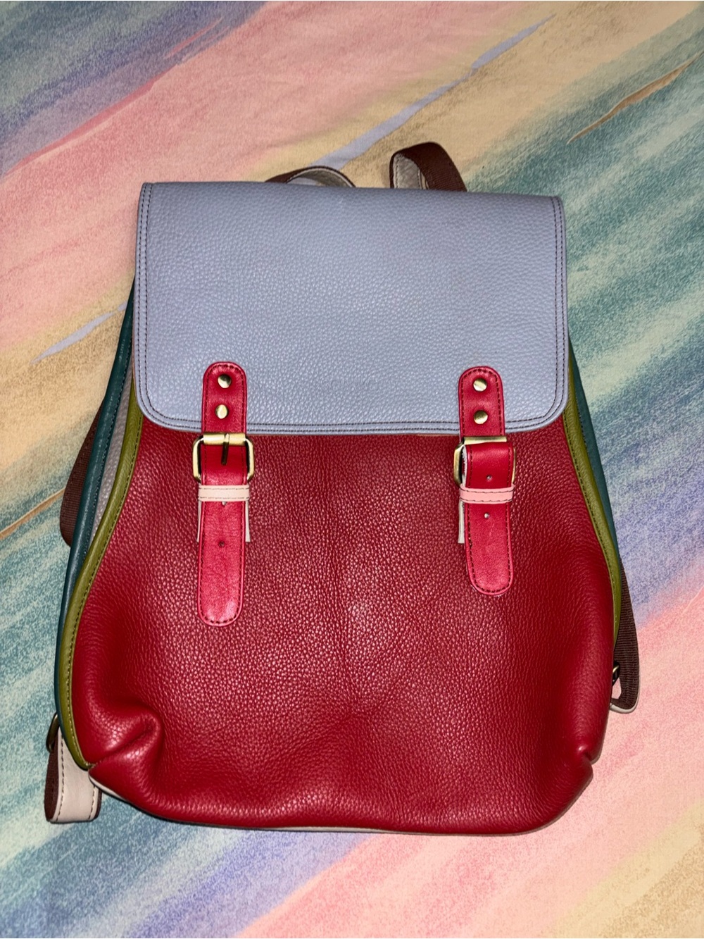 Soruka Freya Backpack NWT Multicolored Leather